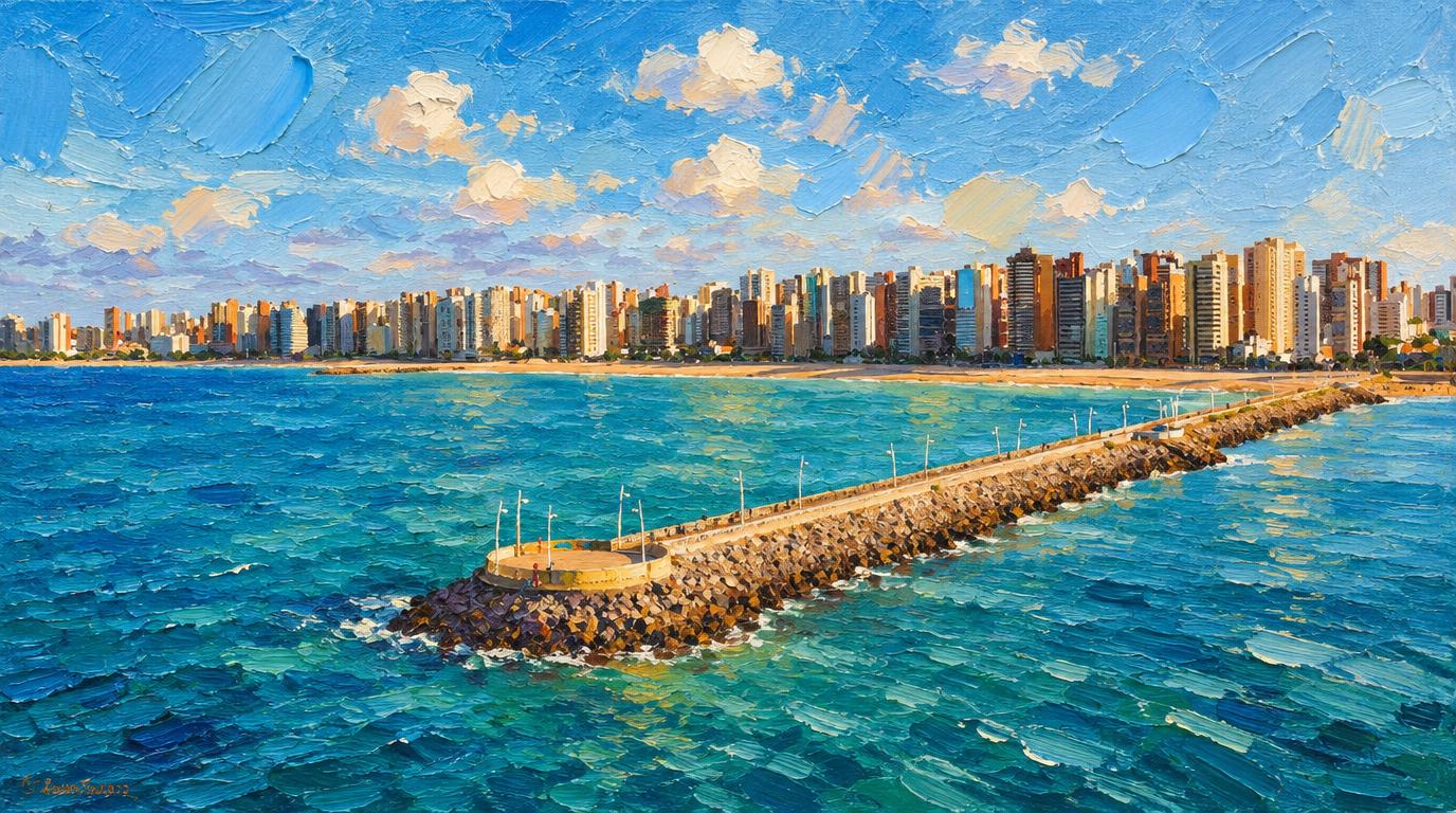 Vista de Fortaleza para quem busca surfe na cidade