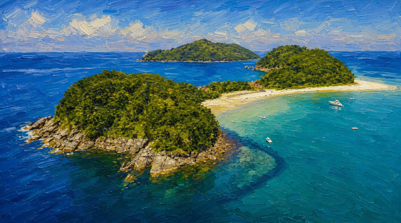 Vista de São Sebastião para quem busca surfe na cidade