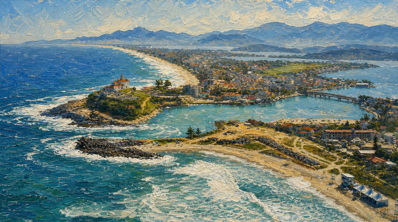 Vista de Saquarema para quem busca surfe na cidade