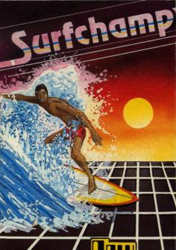 Capa de Surf Champ lançado em 1985